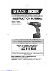 Black & Decker CDC9600 Instruction Manual