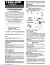 Black & Decker Fire Storm CD632 Instruction Manual
