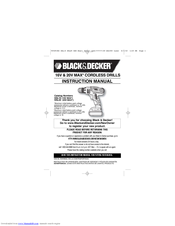 Black & Decker SSL20 Instruction Manual