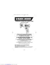 Black & Decker 90547733 Instruction Manual