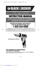 Black & Decker 2VPX VPX1212 Instruction Manual