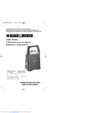 Black & Decker BDUH200C Use And Care Book Manual