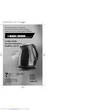 Black & Decker JKC550 Use And Care Book Manual