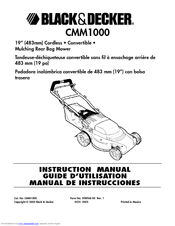 Black & Decker CMM1000 Instruction Manual