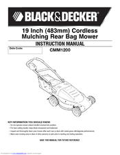 Black & Decker CMM1200 Instruction Manual