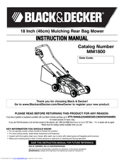 Black & Decker MM1800 Instruction Manual
