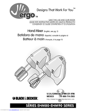 Black & Decker EHM80 Series Use And Care Book Manual