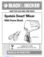 Black & Decker Spatula Smart M175 Use And Care Book Manual