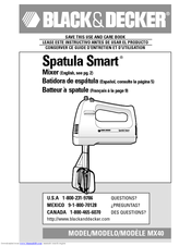 Black & Decker Spatula Smart MX40 Use And Care Book Manual