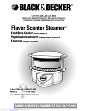 Black & Decker Flavor Scenter Steamer HS1776 Use And Care Book Manual