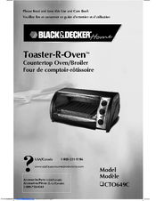 Black & Decker Toaster-R-Oven CTO649C Use And Care Book Manual