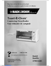 Black & Decker Toast-R-Oven TRO420C Use And Care Book Manual