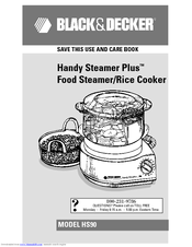Black & Decker Handy Steamer Plus HS90 Use And Care Book Manual