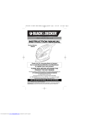 Black & Decker MS600 Instruction Manual