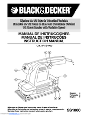 Black & Decker SS1000 Linea PRO Instruction Manual