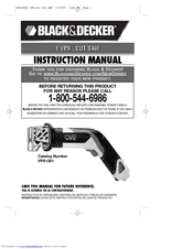 Black & Decker 1 VPX 90520983 Instruction Manual