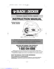Black & Decker JS615B-CA Instruction Manual