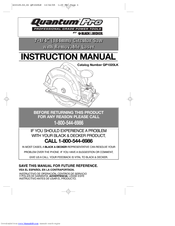 Black & Decker Quantum Pro QP1020LK-CA Instruction Manual