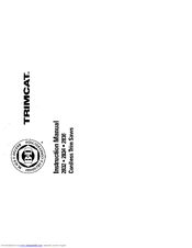 Black & Decker TRIMCAT 2836 Instruction Manual