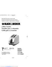 Black & Decker T1700SKT Use And Care Book Manual