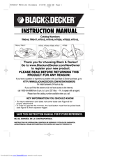 Black & Decker TR017 Instruction Manual