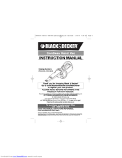 Black & Decker BLACK AND DECKER CORDLESS HAND VAC PHV1210 Instruction Manual