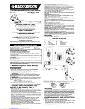 Black & Decker CARDLESS BROOM NS118 Instruction Manual