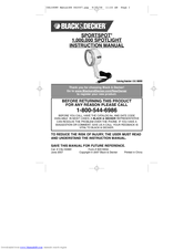 Black & Decker 0 Instruction Manual