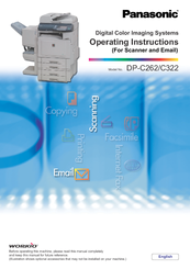 Panasonic DP-C262 C322 Operating Instructions Manual