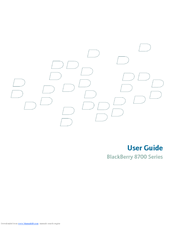 Blackberry 8700 Series User Manual