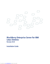 Blackberry Enterprise Server Installation Manual