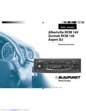 Blaupunkt Aspen DJ Operating Instructions Manual