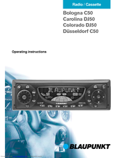 Blaupunkt Colorado DJ50 Operating Instructions Manual