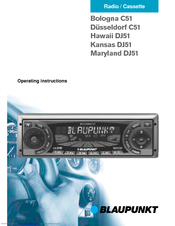 Blaupunkt Dusseldorf C51 Operating Instructions Manual