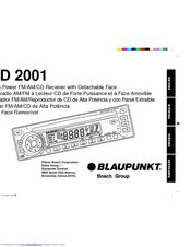 Blaupunkt CD 2001 User Manual