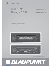Blaupunkt CD35 7 645 050 510 Operating Instructions Manual