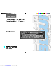 Blaupunkt Cleveland DJ I (Proton) Operating Instructions Manual