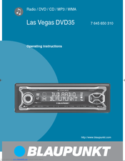 Blaupunkt LAS VEGAS DVD35 Operating Instructions Manual
