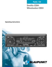Blaupunkt Wiesbaden CD51 Operating Instructions Manual
