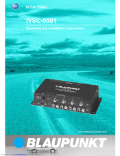 Blaupunkt IVSC-5501 Operating And Installation Instructions