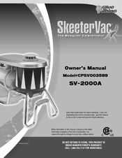Blue Rhino SkeeterVac SV-2000A Owner's Manual