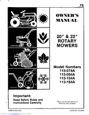 MTD 113-084A Owner's Manual
