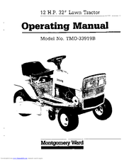 Montgomery Ward TMO-33919B Operating Manual