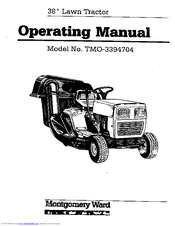 Montgomery Ward TMO-3394704 Operating Manual
