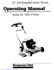 Montgomery Ward TMO-37478A Operating Manual