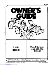 MTD 24596B Owner's Manual