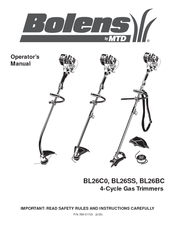 Bolens BL26C0, BL26SS, BL26BC Operator's Manual