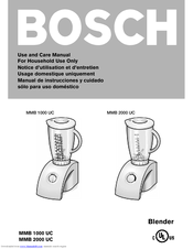 Bosch MMB 2000 UC Use And Care Manual