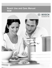 Bosch NEM9360UC Use And Care Manual
