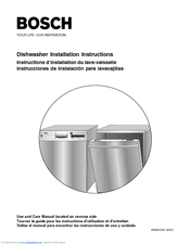 Bosch diswacher Installation Instructions Manual